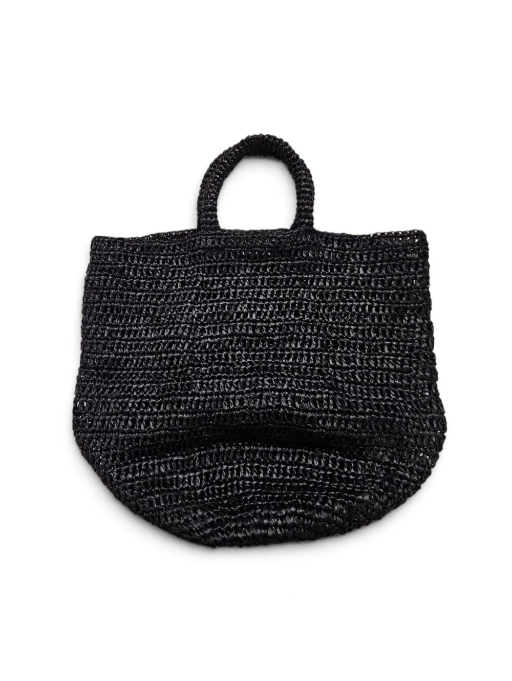 Jenni Kayne Woven Raffia Tote Bag In Black - Picture 5 of 8